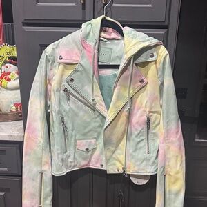 Blank NYC Multicolor Women's Leather Jacket